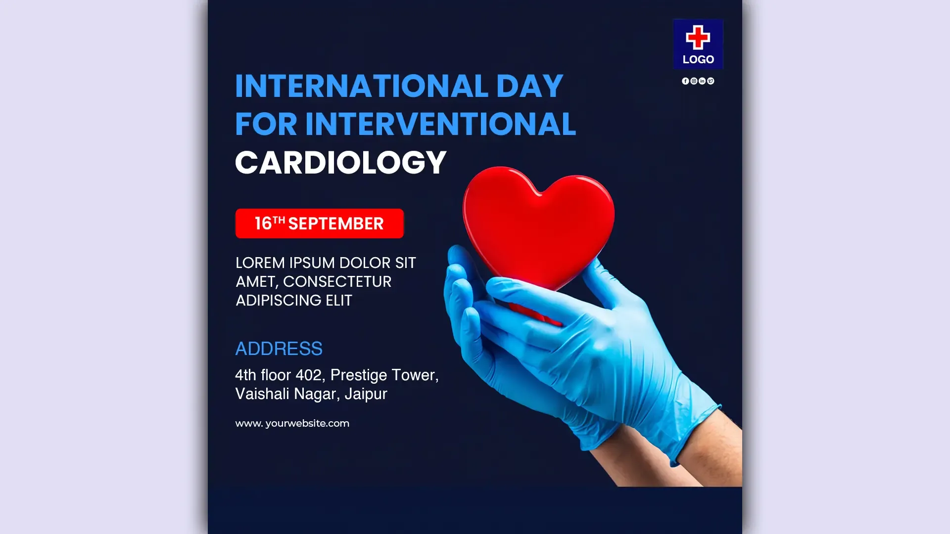 Promote Heart Health with Custom Interventional Cardiology Day Post